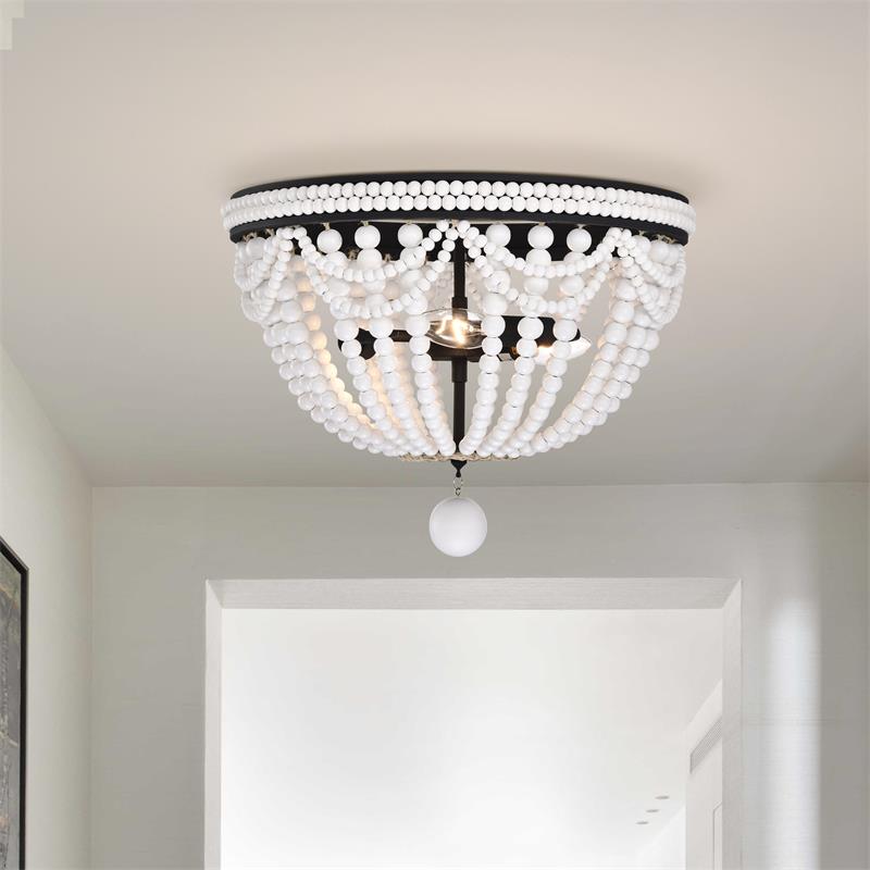 IM Lighting 3-light American style design beaded ceiling lamp bedroom chandelier